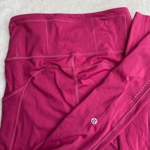 lululemon fast and free ruby red